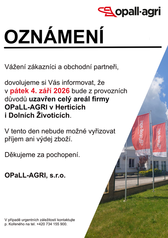 OZNÁMENÍ